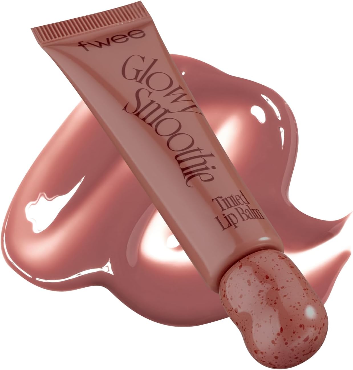 Fwee Glowy Smoothie Tinted Lip Balm Peanut Butter Caramel front view
