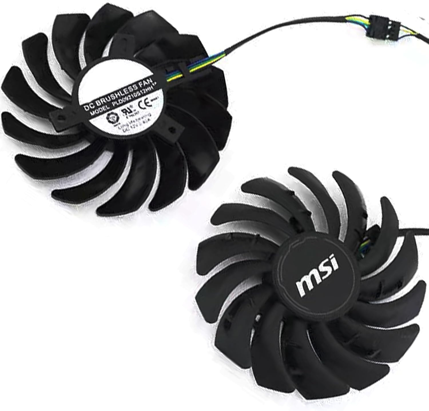 WLQTKST graphics card cooling fans front view replacement dual pack for desktop GPU