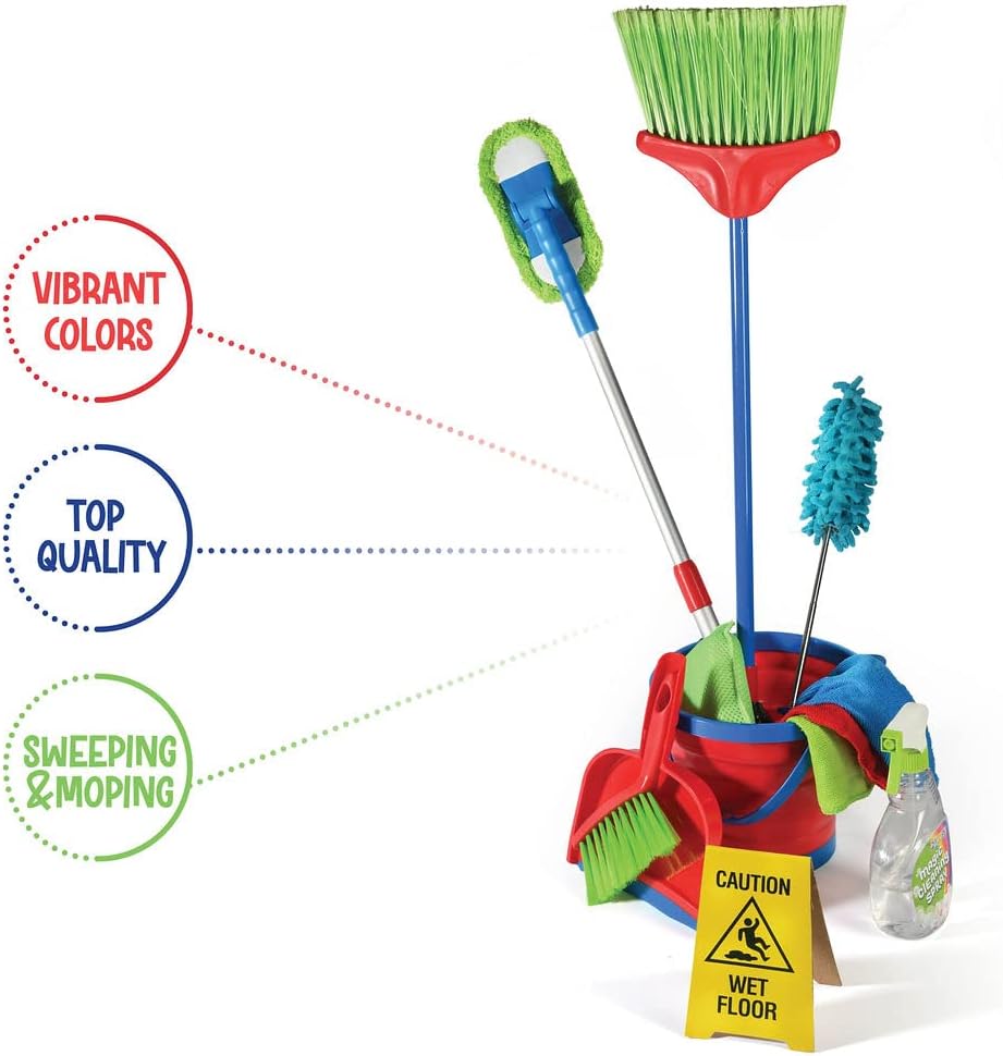 Play22 Kids Cleaning Set 12 Piece - Toy Cleaning Set for Girls & Boys - Image 4