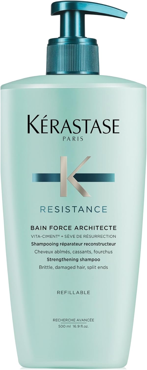 Kerastase Resistance Force Architecte Shampoo - Reconstructing Repair Shampoo For Weak and Damaged Hair, Formulated With Pro-Keratine Complex - Image 9