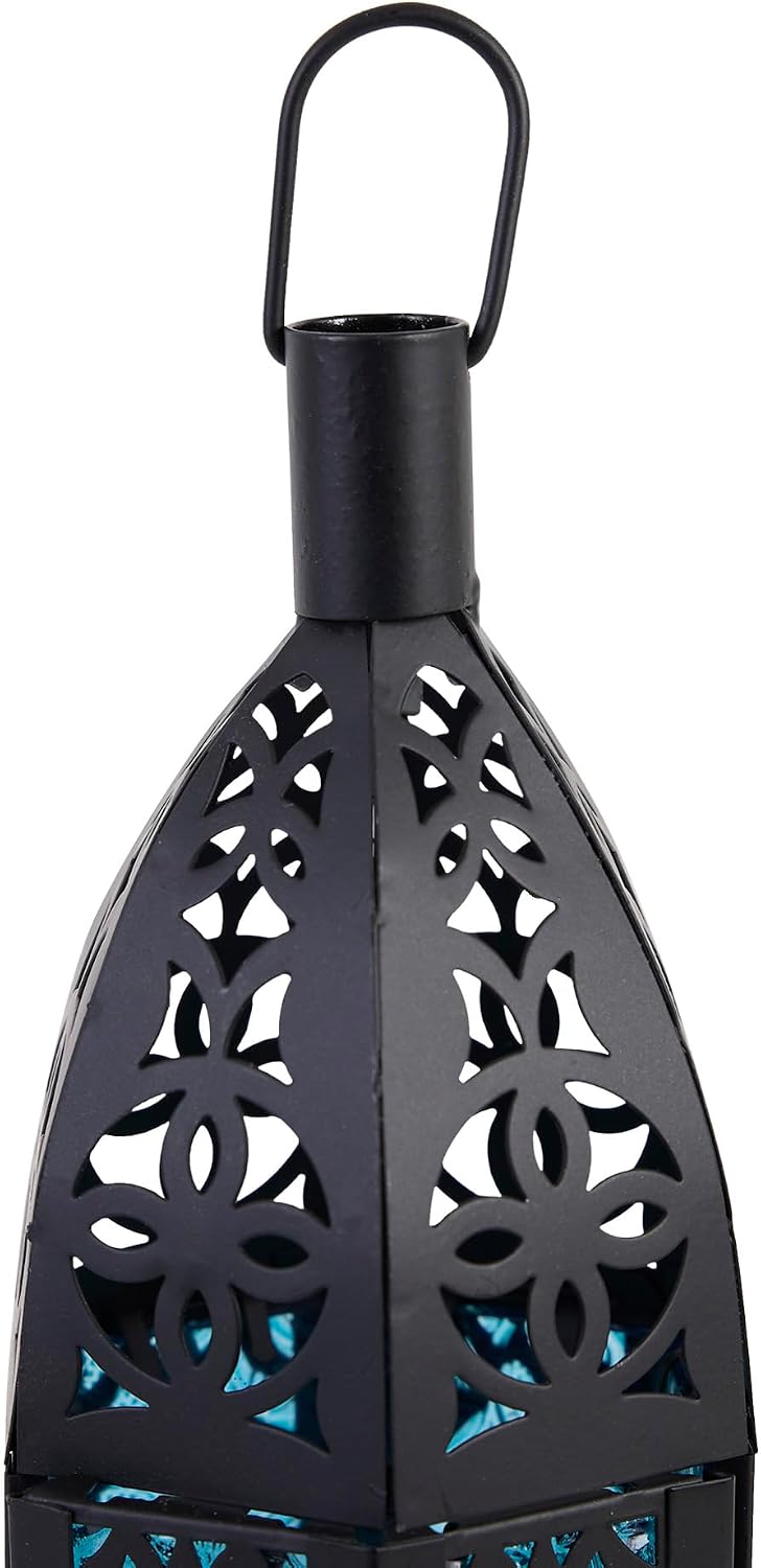 Zingz & Thingz outdoor patio accent candle lantern setup