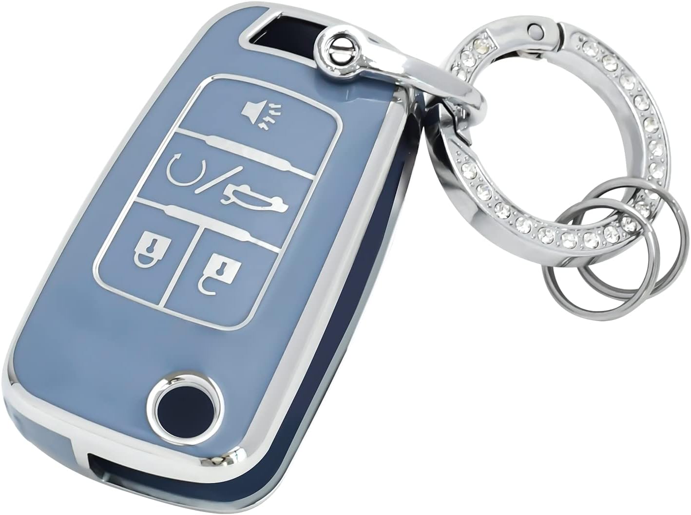 OFFCURVE key fob cover front view with keychain