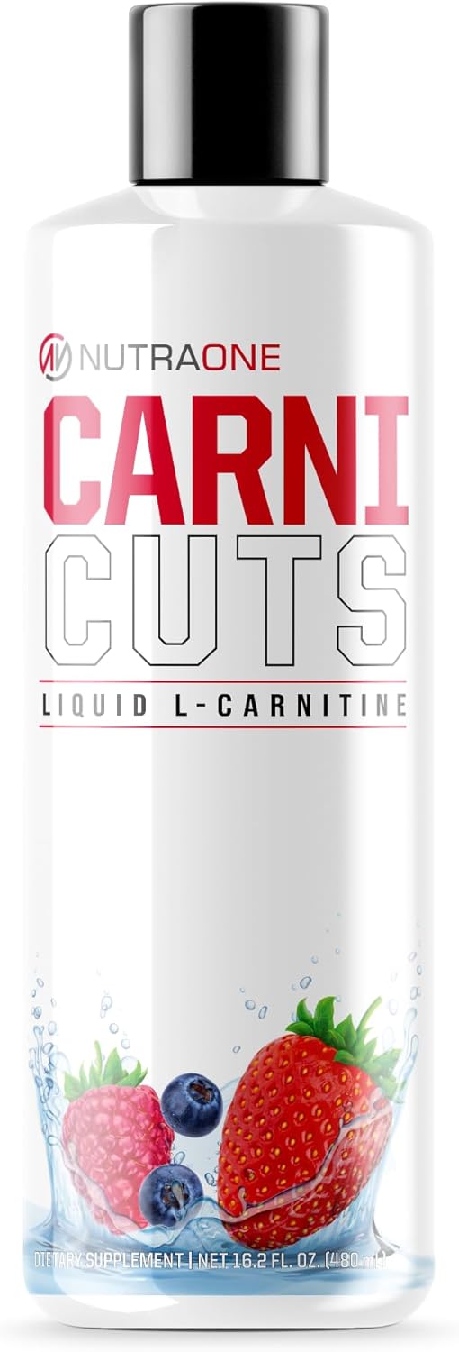 NutraOne Carnicuts L-Carnitine Liquid Supplement Stimulant Free* (Berry Blast - 32 Servings) - Image 1