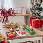 Dulefun Christmas party favor boxes arranged on a table