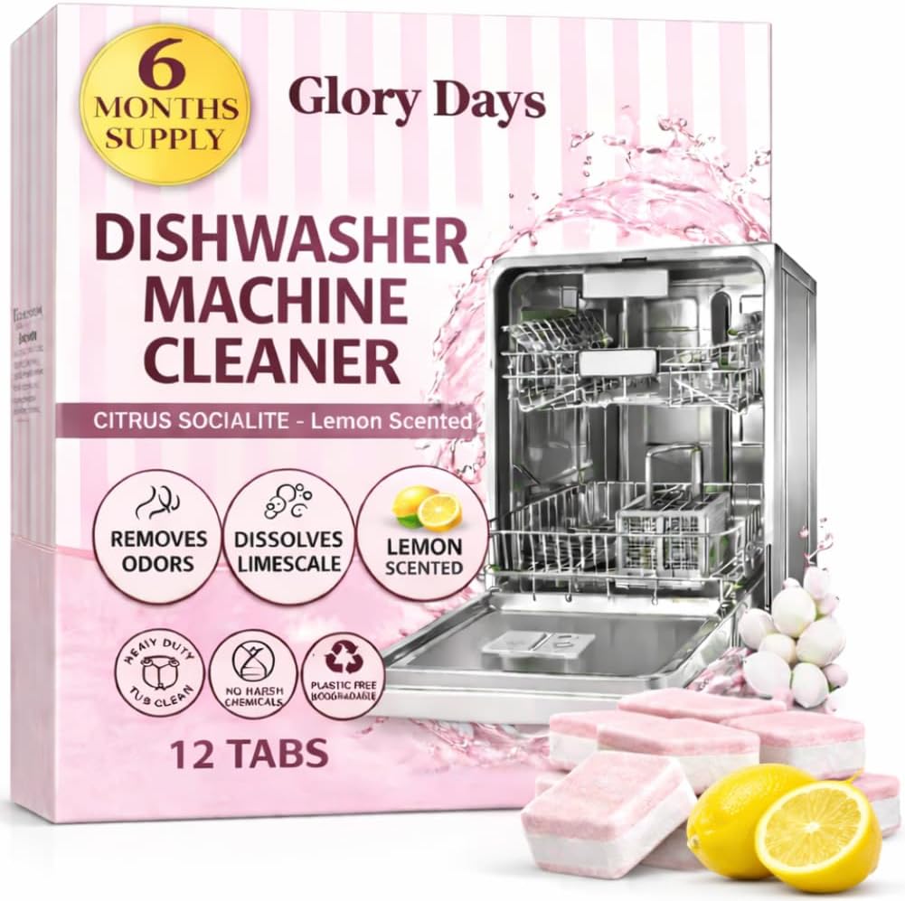 Glory Days dishwasher cleaner and deodorizer tablets front view