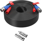 Zosi 100 Feet All In One CCTV Cable front view showcasing pre terminated connectors