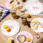 Display of 9 inch dinner plates and 7 inch dessert plates