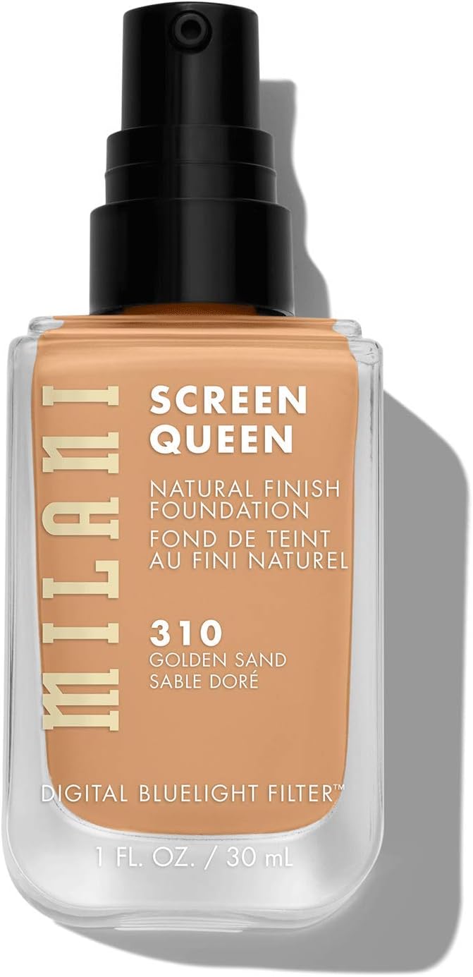 Close-up of Milani Screen Queen Natural Finish Foundation in shade Three Ten Golden Sand.