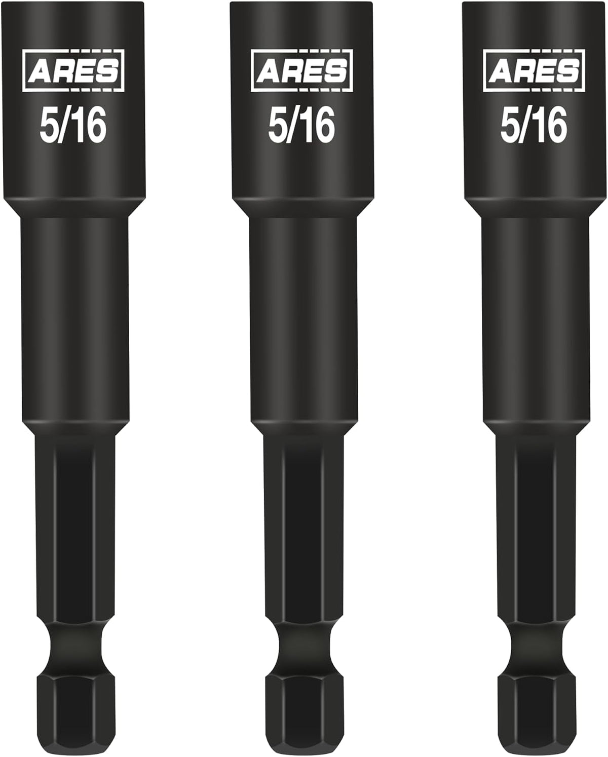 ARES industrial strength magnetic nut driver set full display