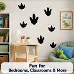 Side angle view showing thin profile and matte finish of vinyl wall decals