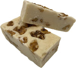 Handcrafted sixteen ounce slab of Uncle Butch's vanilla walnut dessert