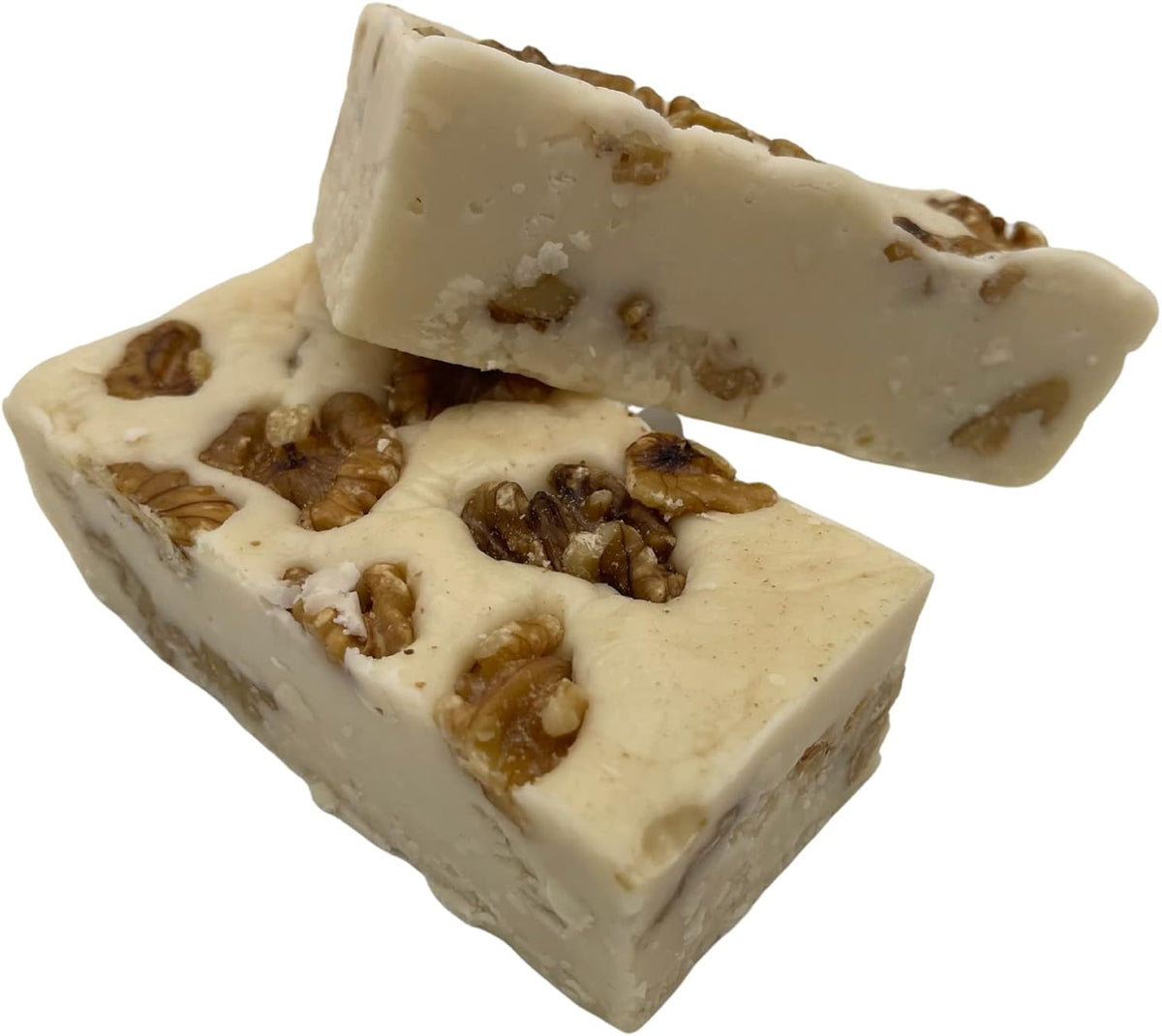 Handcrafted sixteen ounce slab of Uncle Butch's vanilla walnut dessert