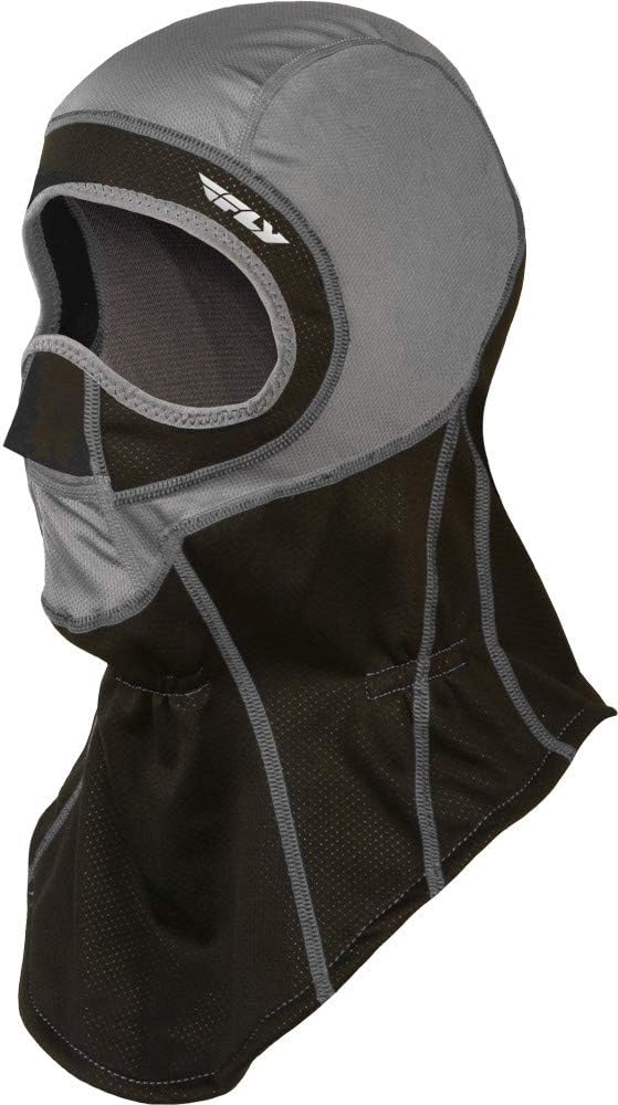 Fly Racing Ignitor Balaclava front view in Grey and Black for winter motorcycling