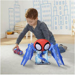 Spidey and His Amazing Friends Webquarters Playset spiral slide feature