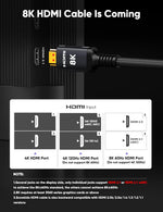 Snowkids ultra high-speed HDMI cable connected to gaming console