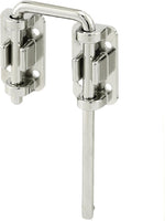 Prime-Line Patio Sliding Door Loop Lock front view in chrome finish
