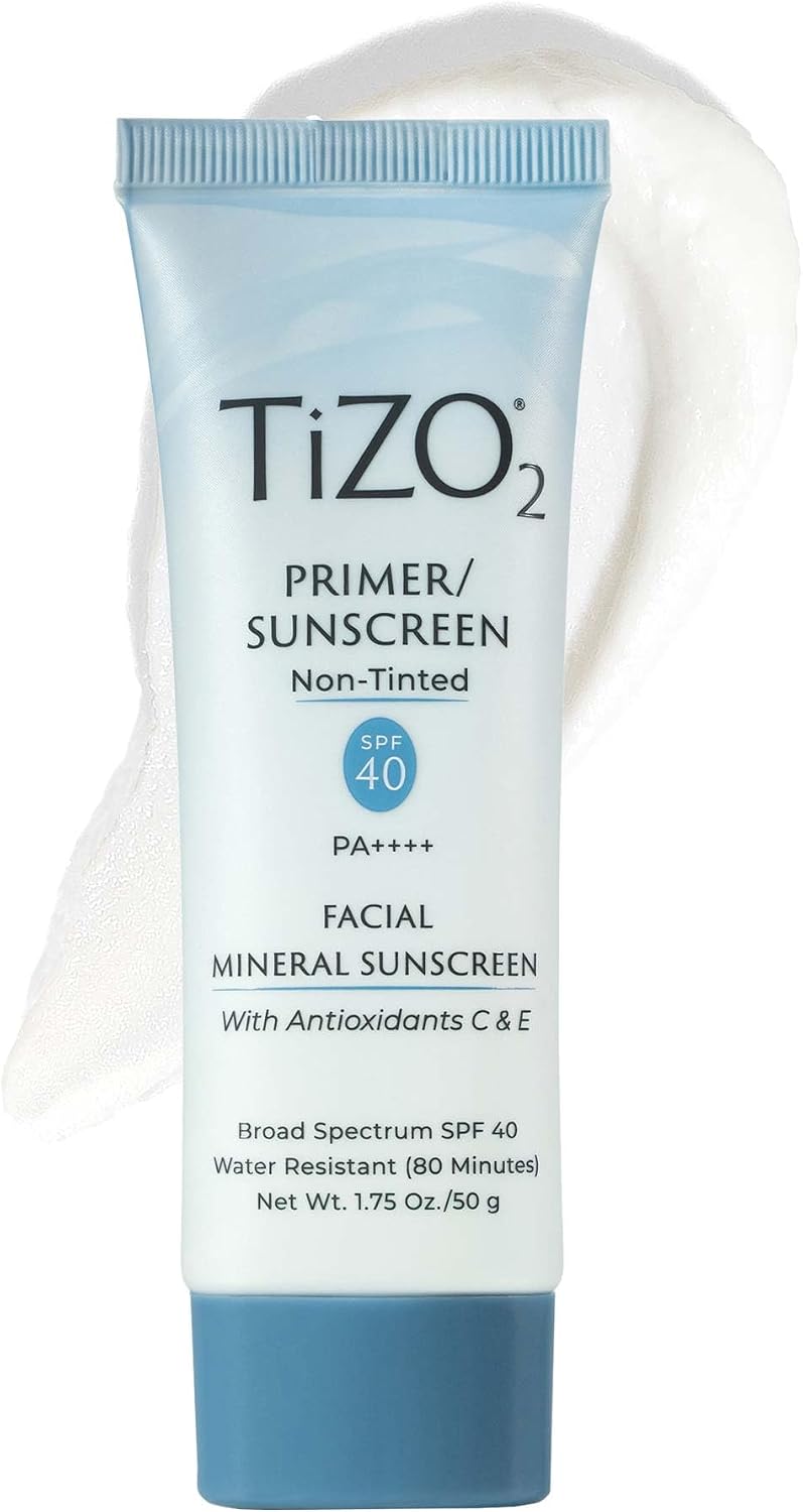 TIZO TiZO2 Facial Mineral Sunscreen and Primer front tube view on white background