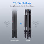 Sirui ST-224 camera tripod triangular center column mechanism