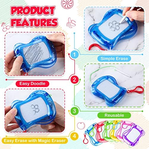 Kids using Zhehao portable magnetic sketch pads on backpacks