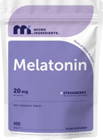 Micro Ingredients melatonin 20mg tablets front view