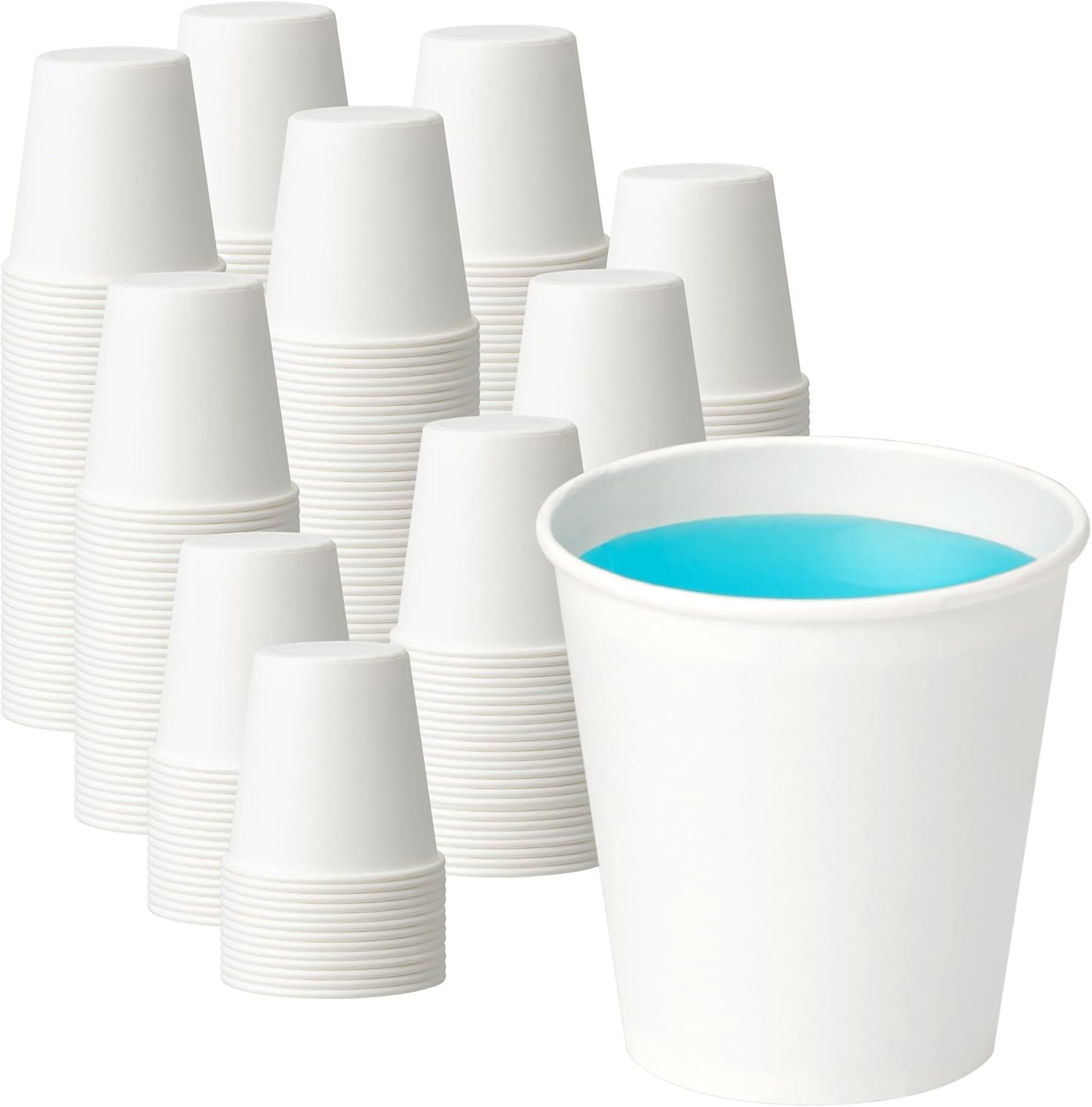 Vpackduo 200 Pack 3 Ounce Bathroom Paper Cups front view