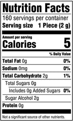 Orbit sugar free mint gum bottles side view showing the packaging design.