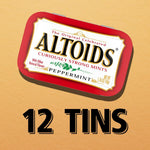 Twelve Pack Of Refreshing Peppermint Tins Arranged For Bulk Supply