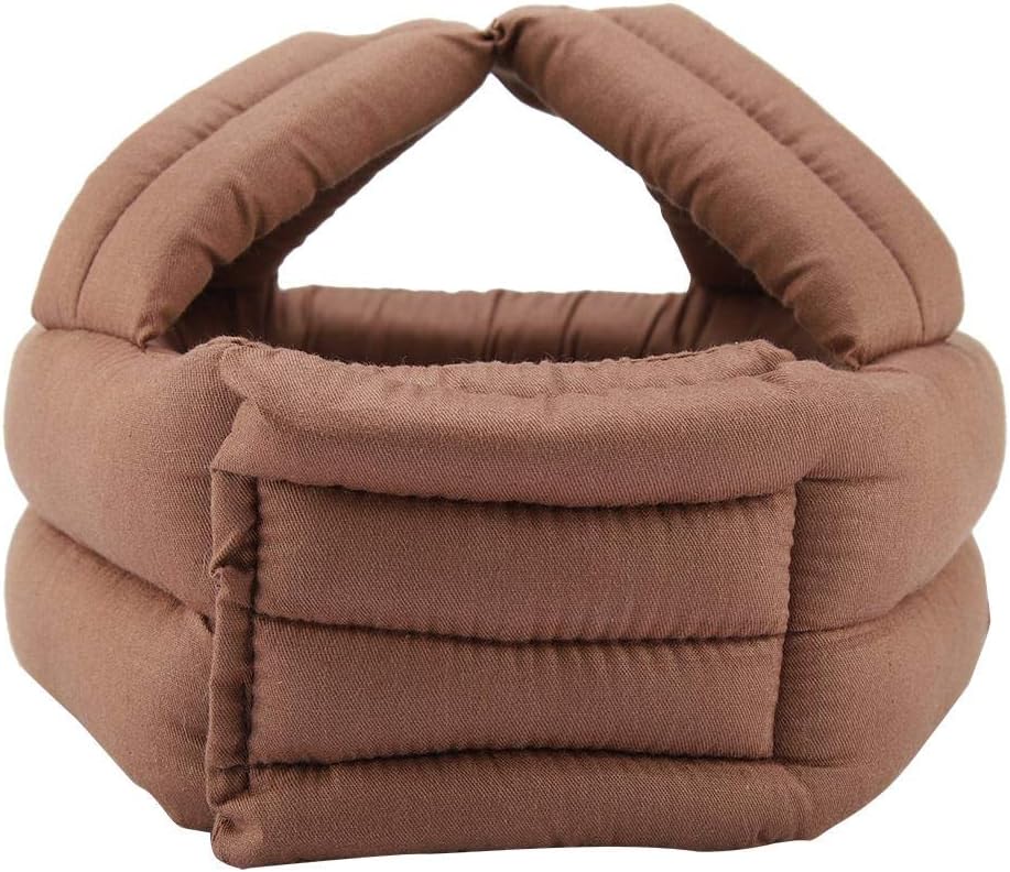 Elder Safety Helmet, Thick Soft Hollow Out Full Protective Hat Old Man Anti Collision Fall Prevention Helmet with Lace for Old Man Surgery Recovery Injury(Khaki) - Image 4