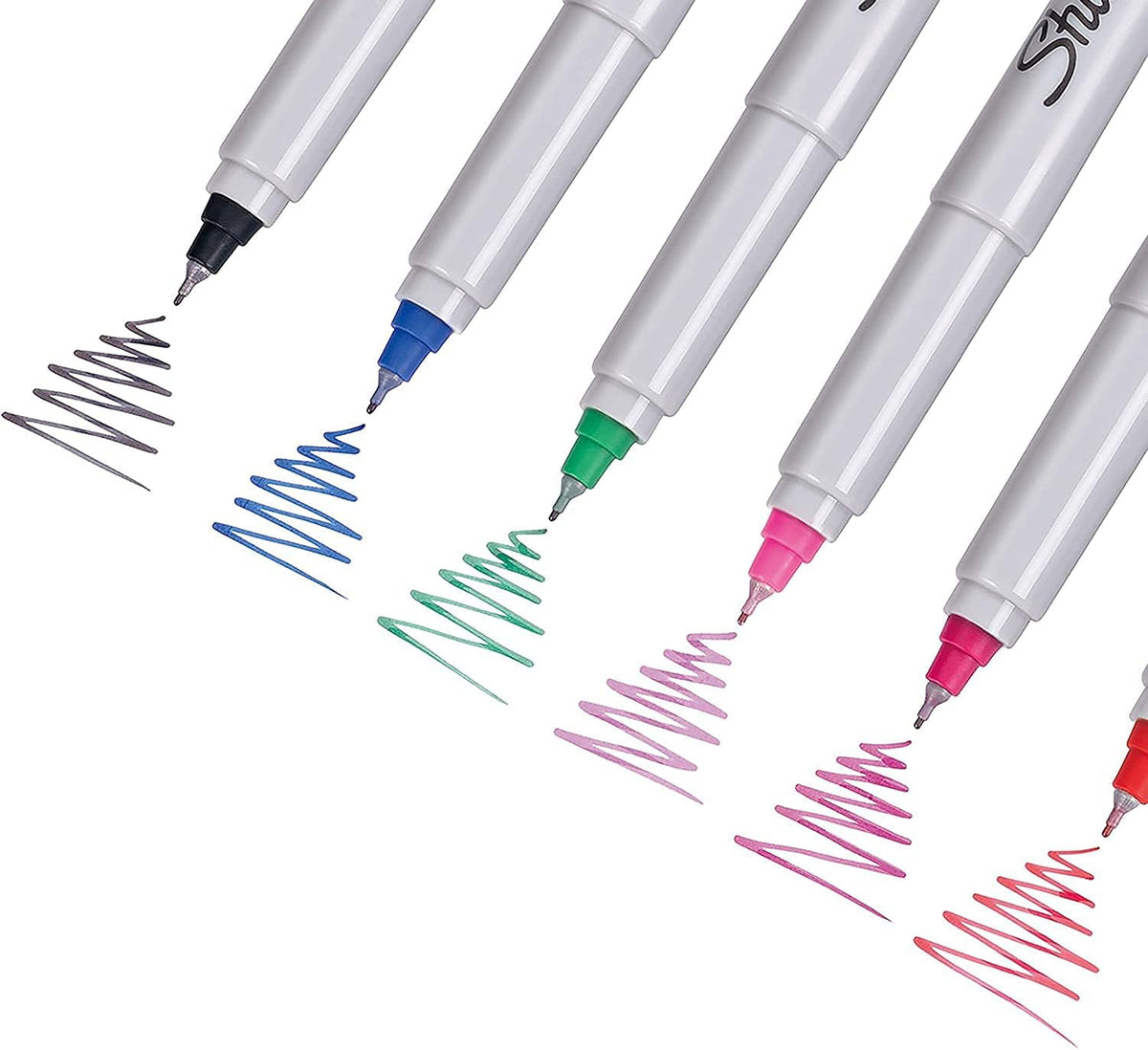 Sharpie ultra-fine point markers angle view