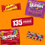 Starburst Original chewy candy pieces displayed next to their individual wrappers.