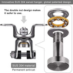 Dolibest punching bag hanger 360 degree bearing swivel mechanism close up