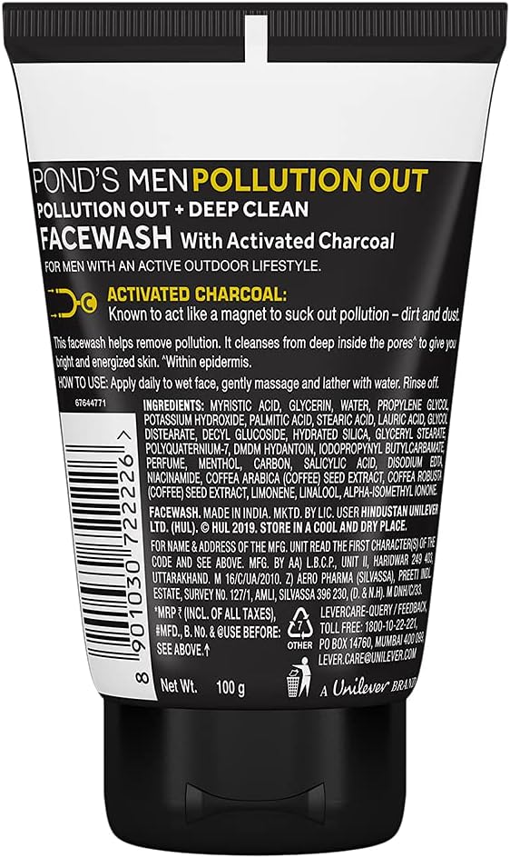 Pond's Men face wash lather and foam demonstration