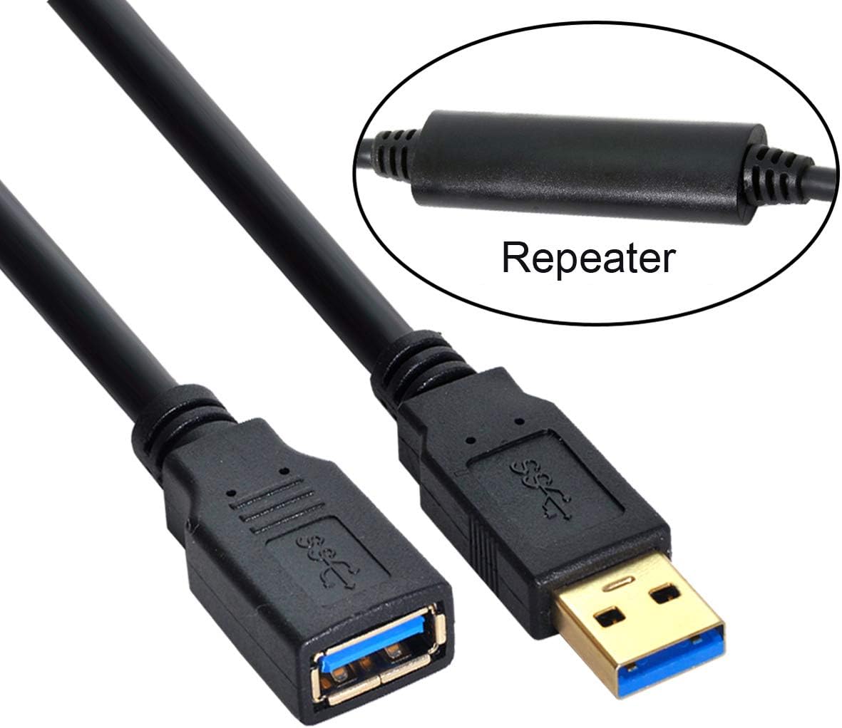 Xiwai USB 3.0 male to female cable coiled