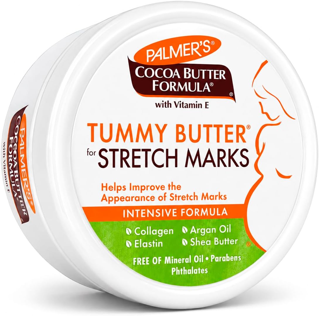 Palmer's tummy butter jar front view packaging