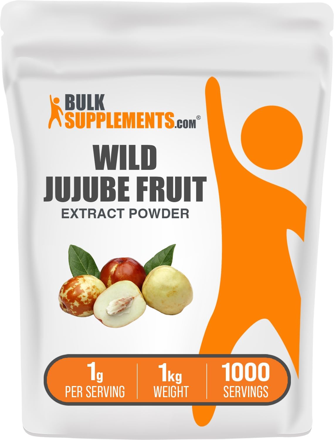 BulkSupplements.com Wild Jujube Extract Powder - Sourced from Jujube Fruit, Herbal Supplement - Gluten Free, 1g per Serving, 250g (8.8 oz) (Pack of 1) - Image 10