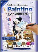 ROYAL BRUSH MANUFACTURING Junior Small Paint By Number Kit 8.75"X11.75" - Labrador Puppy - Image 10