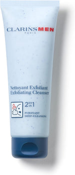 Clarins Men Exfoliating Cleanser front view face wash tube