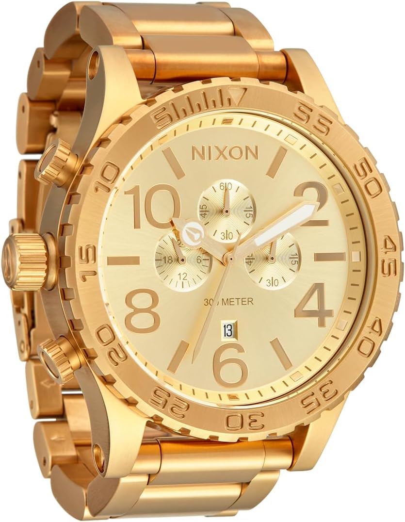 NIXON 51-30 Chrono A1389-300m Water Resistant Men's Analog Fashion Watch | (51mm Watch Face, 25mm Stainless Steel Band) - Image 10