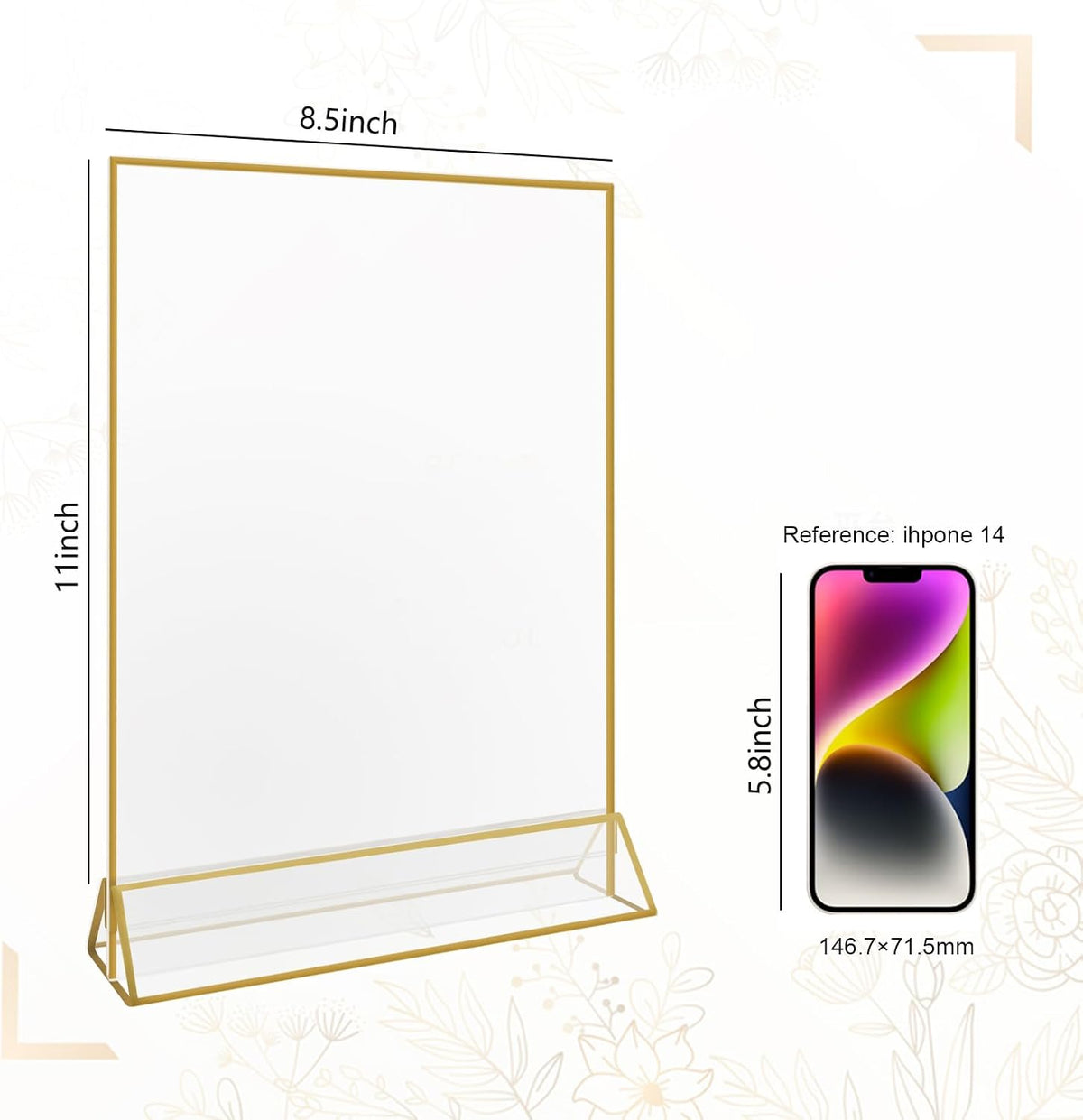 MFBJXC vertical picture frame angle view