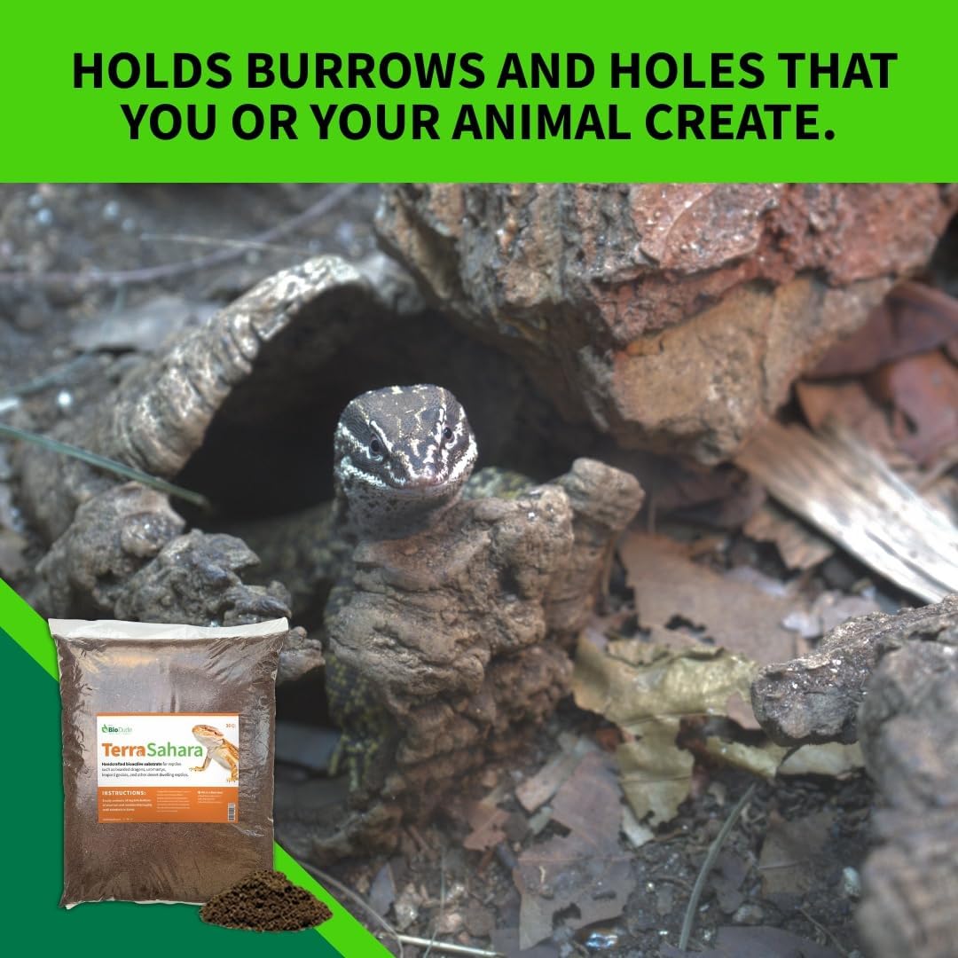 Premium bioactive substrate for vivarium tunnel retention and natural burrowing