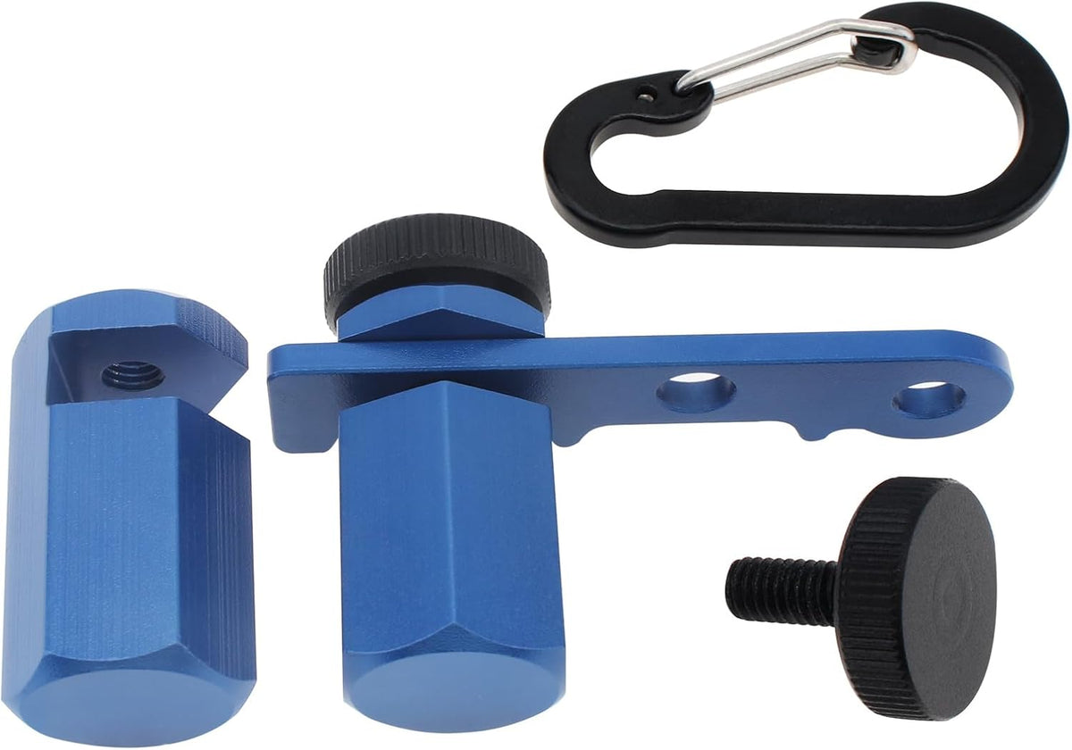 Tall Stair Gauges for Framing Square with Holder and Carabiner Stair Stringer Layout Knobs Tool for Carpentry Squares Stair and Rafter Gauge Clamps, Circular Saw (Black) - Image 9