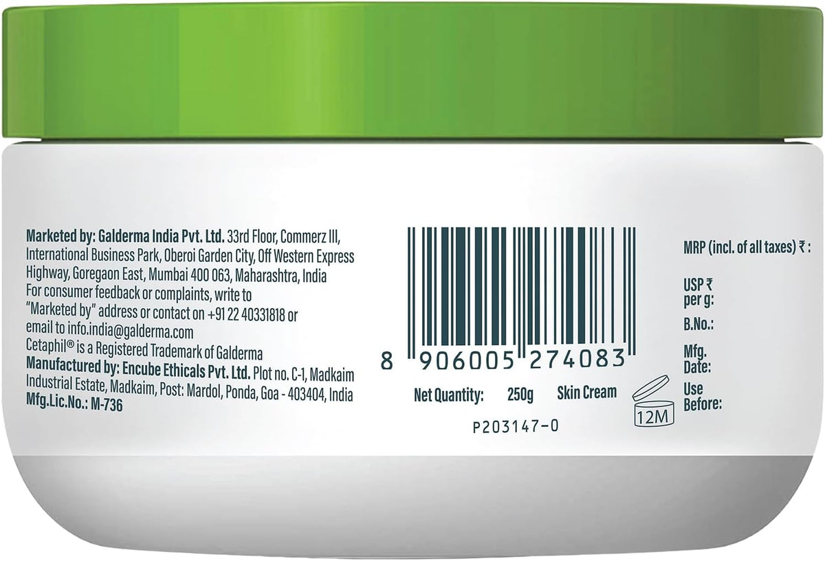 Cetaphil Moisturising Cream for Face & Body,Dry to Normal skin, 250 gm, Paraben & Sulphate free, Niacinamide &Vitamin B5 - Image 11