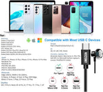 Umeizxin USB C earphones angled view highlighting the ergonomic in-ear design.