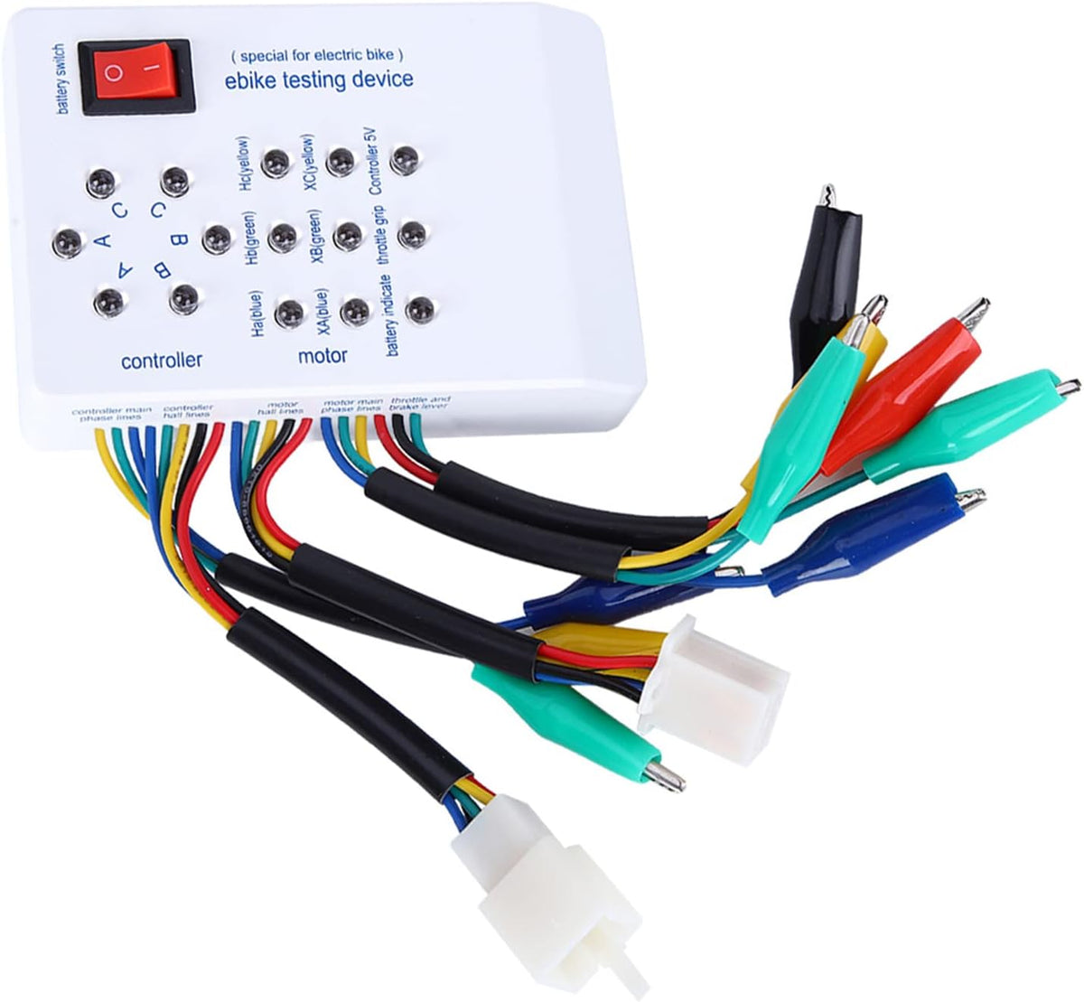 Oumefar portable motor tester close up of control panel
