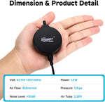 hygger 1.5 Watt Mini Aquarium Air Pump, Quiet Aerator with Air Stone Tubing Suction Cup Clip, Small Fish Tank Bubbler Oxygen Pump for 1 to 15 Gallon Betta Tank, Fish Bowl, Desk Small Tank - Image 6