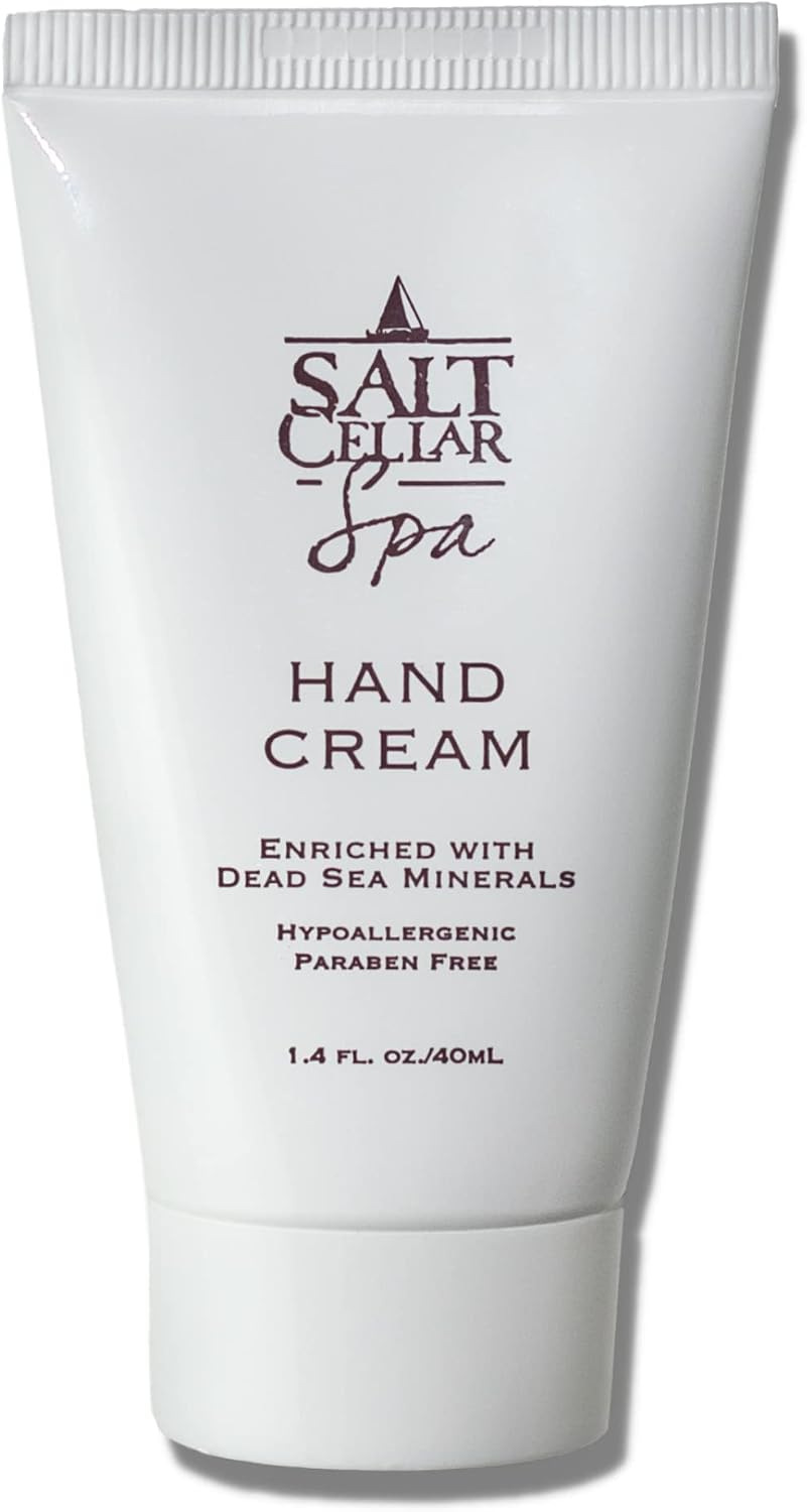 Salt Cellar Spa Dead Sea Mineral Hand Cream front view tube packaging