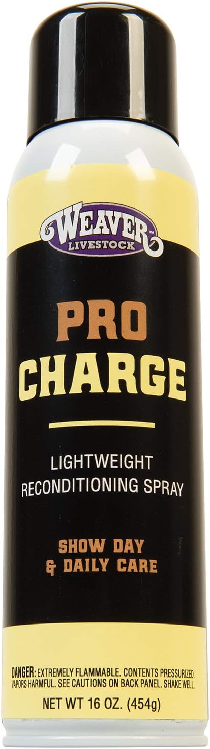 Weaver Leather Stierwalt ProCharge Reconditioning Spray front view premium livestock grooming aerosol can