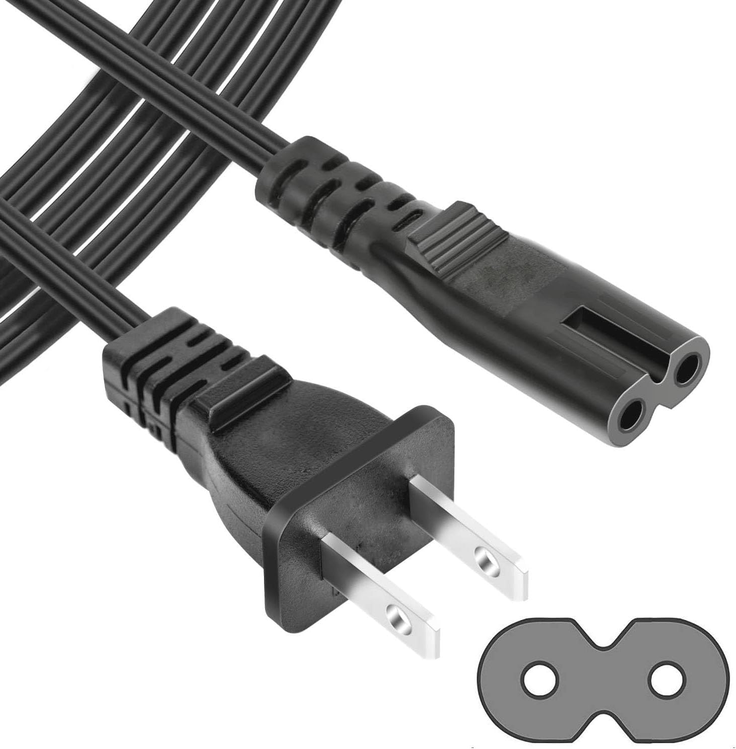 Dafalip projector power cable front view replacement cord