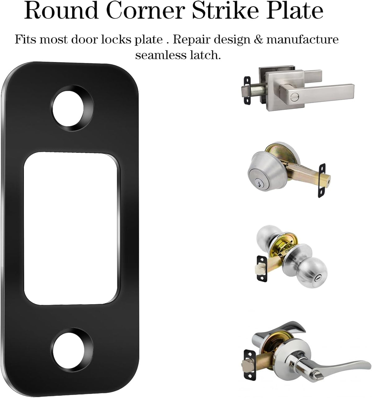 LLOUSSAK interior door security strike plate set