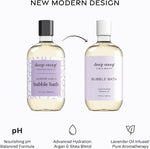 Deep Steep soothing soak bottle back label details